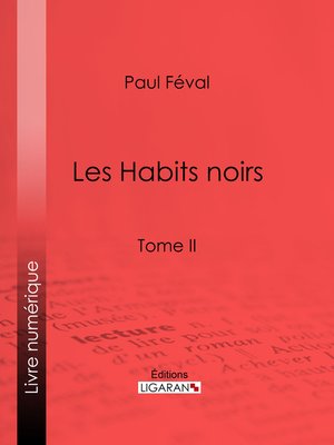 cover image of Les Habits noirs